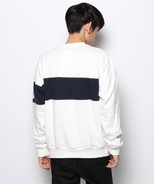 BEAMS T（ビームスティー）の「le coq sportif×BEAMS T / CREW SWEAT（スウェット・メンズ・ホワイト/ネイビー・SMALL/MEDIUM/LARGE）」の6枚目の写真