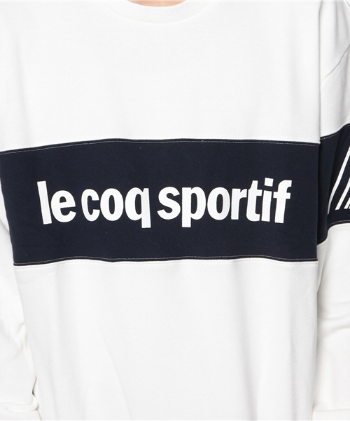 BEAMS T（ビームスティー）の「le coq sportif×BEAMS T / CREW SWEAT（スウェット・メンズ・ホワイト/ネイビー・SMALL/MEDIUM/LARGE）」の10枚目の写真