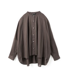 mizuiroind（ミズイロインド）の「mizuiro ind バックギャザーワイドシャツ（シャツ/ブラウス）」