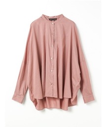 mizuiro ind バックギャザーワイドシャツ