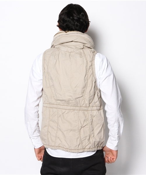 goa（ゴア）の「ツイル×コーデュロイクロゼットフードベスト（その他アウター・メンズ・モカ/ベージュ/カーキ/カモフラージュ・1/2）」の7枚目の写真