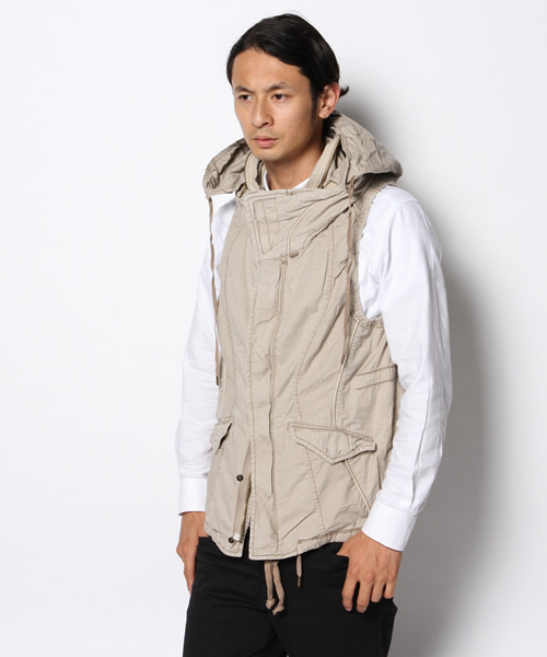 goa（ゴア）の「ツイル×コーデュロイクロゼットフードベスト（その他アウター・メンズ・モカ/ベージュ/カーキ/カモフラージュ・1/2）」の12枚目の写真