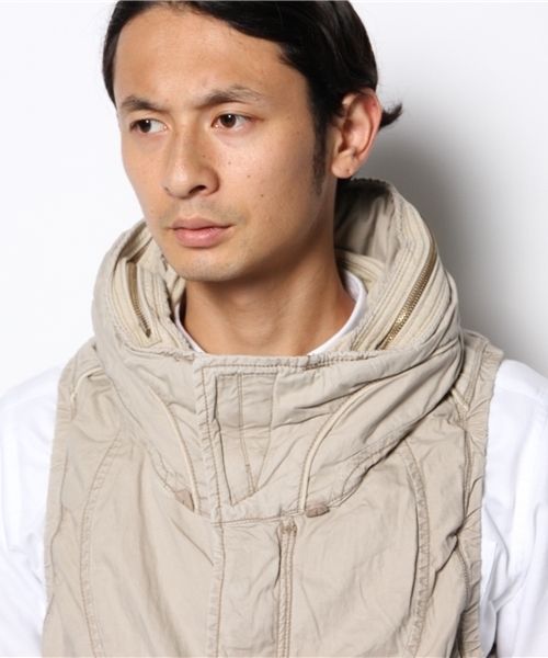 goa（ゴア）の「ツイル×コーデュロイクロゼットフードベスト（その他アウター・メンズ・モカ/ベージュ/カーキ/カモフラージュ・1/2）」の13枚目の写真