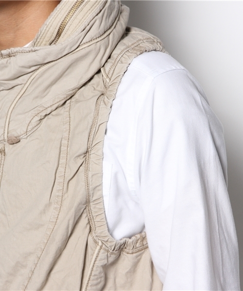 goa（ゴア）の「ツイル×コーデュロイクロゼットフードベスト（その他アウター・メンズ・モカ/ベージュ/カーキ/カモフラージュ・1/2）」の15枚目の写真