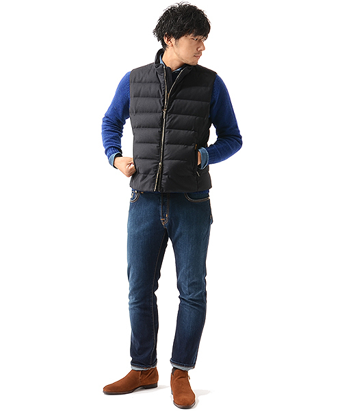 MOORER ムーレーダウンベストOLIVER-OPサイズ42 GLORYGUY & Cachette