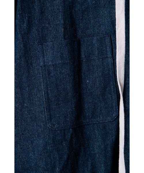 NO ID.(ノーアイディ)の「【NO ID.】Hooded Denim Big Shirt / フード 付 デニム ビッグ シャツ(シャツ/ブラウス・メンズ・ブラック/ライトブルー/インディゴブルー・ONE SIZE)」の18枚目の写真
