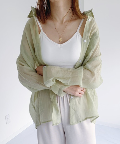 CLEA（クレア）の「カップ付き バックオープン キャミソール（キャミソール・レディース・ブラック/アイボリー/ホワイト/ミント/ブラウン/キャメル・FREE）」の8枚目の写真