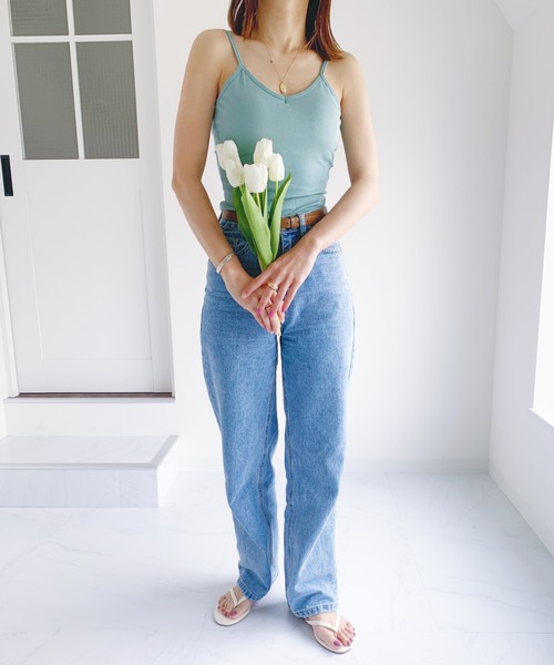 CLEA（クレア）の「カップ付き バックオープン キャミソール（キャミソール・レディース・ブラック/アイボリー/ホワイト/ミント/ブラウン/キャメル・FREE）」の18枚目の写真