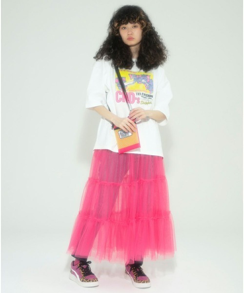 Candy Stripper(キャンディストリッパー)の「TULLE TIERED スカート(スカート・レディース・レオパード/ピンク/パープル/ブラック・2)」の12枚目の写真