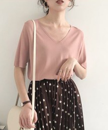 Girly Doll | 5分袖サマーニットトップス(ニット/セーター)