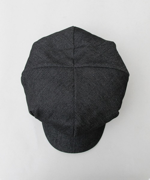 Ruben（ルーベン）の「ビッグシルエット デニムキャスケット（キャスケット・メンズ・ブラック/ネイビー/ストライプ・FREE）」の9枚目の写真