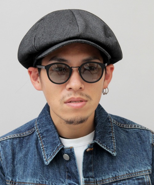 Ruben(ルーベン)の「ビッグシルエット デニムキャスケット(キャスケット・メンズ・ブラック/ネイビー/ストライプ・FREE)」の21枚目の写真