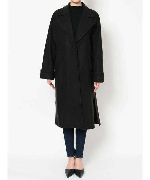 GYDA（ジェイダ）の「サイドスリットロングコート（テーラードジャケット・レディース・ブラック/ブラウン/その他1・FREE）」の13枚目の写真