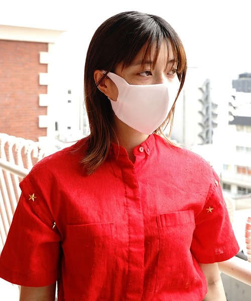 PR01.（ピーアールワン）の「(日本製) ドライフィットマスク／DRY FIT MASK made in JAPAN（マスク・レディース・ホワイト/ブラック/ベージュ/ネイビー/グレー・SMALL/MEDIUM）」の2枚目の写真