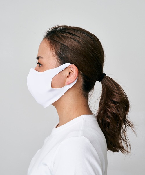 PR01.（ピーアールワン）の「(日本製) ドライフィットマスク／DRY FIT MASK made in JAPAN（マスク・レディース・ホワイト/ブラック/ベージュ/ネイビー/グレー・SMALL/MEDIUM）」の12枚目の写真