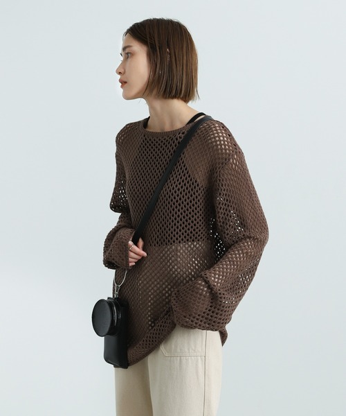 2021 AW 透かし編みニットトップス（ニット/セーター）｜select