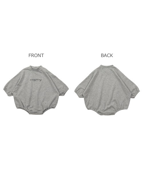 devirock（デビロック）の「スウェットロゴロンパース（ロンパース・キッズ・オフホワイト/スミクロ/パープル系その他/杢グレー/ブルーグレー・70cm/80ｃｍ）」の12枚目の写真