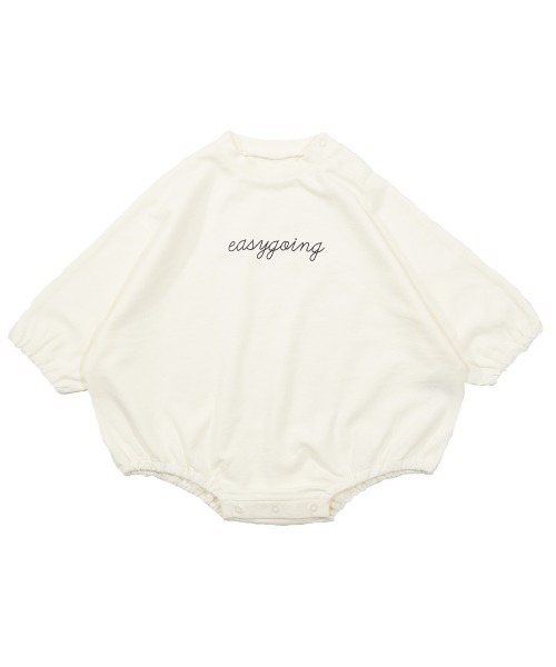 devirock（デビロック）の「スウェットロゴロンパース（ロンパース・キッズ・オフホワイト/スミクロ/パープル系その他/杢グレー/ブルーグレー・70cm/80ｃｍ）」の13枚目の写真