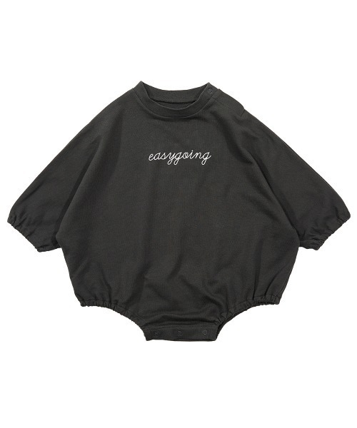 devirock（デビロック）の「スウェットロゴロンパース（ロンパース・キッズ・オフホワイト/スミクロ/パープル系その他/杢グレー/ブルーグレー・70cm/80ｃｍ）」の14枚目の写真