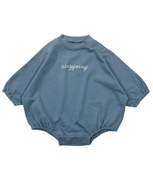 devirock（デビロック）の「スウェットロゴロンパース（ロンパース・キッズ・オフホワイト/スミクロ/パープル系その他/杢グレー/ブルーグレー・70cm/80ｃｍ）」の15枚目の写真