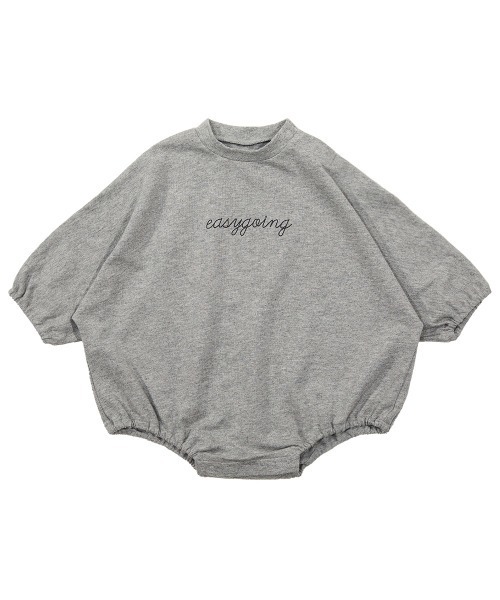 devirock（デビロック）の「スウェットロゴロンパース（ロンパース・キッズ・オフホワイト/スミクロ/パープル系その他/杢グレー/ブルーグレー・70cm/80ｃｍ）」の16枚目の写真