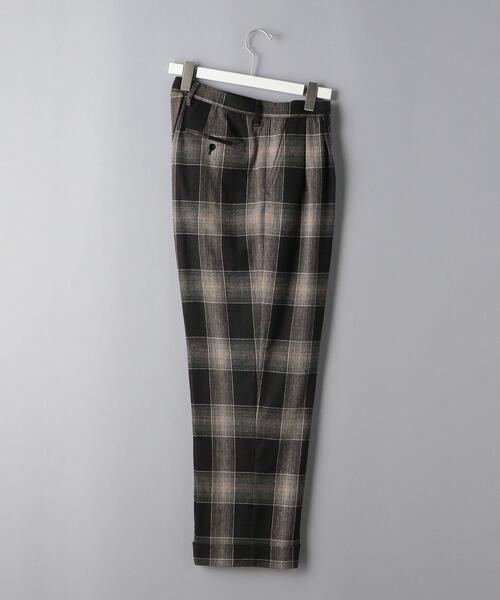 District（ディストリクト）の「＜District（ディストリクト）＞ オンブレ チェック 2プリーツ ワイド パンツ（その他パンツ・メンズ・ブラック・XS/L/M/S）」の4枚目の写真