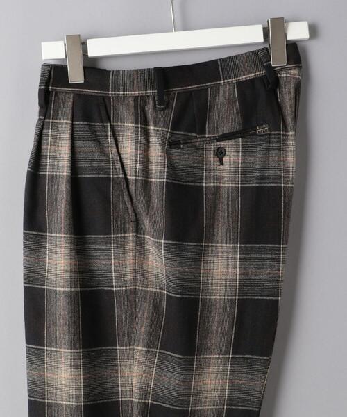 District（ディストリクト）の「＜District（ディストリクト）＞ オンブレ チェック 2プリーツ ワイド パンツ（その他パンツ・メンズ・ブラック・XS/L/M/S）」の3枚目の写真