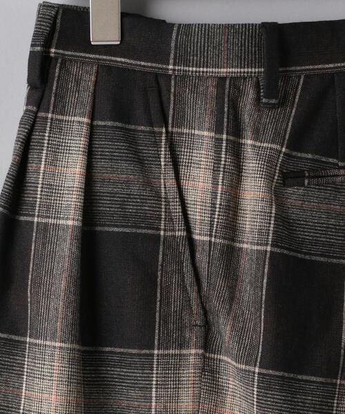 District（ディストリクト）の「＜District（ディストリクト）＞ オンブレ チェック 2プリーツ ワイド パンツ（その他パンツ・メンズ・ブラック・XS/L/M/S）」の2枚目の写真