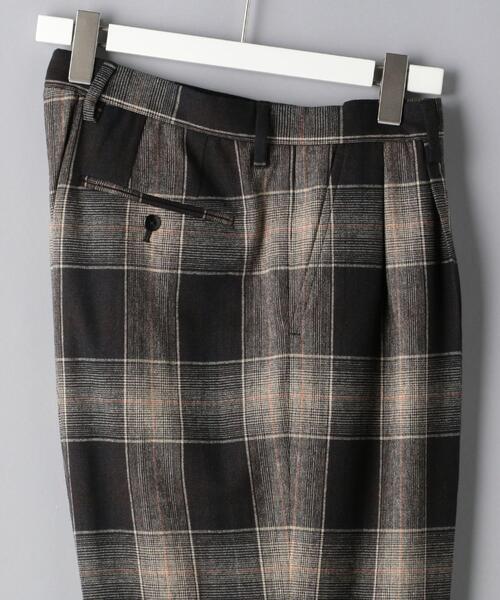 District（ディストリクト）の「＜District（ディストリクト）＞ オンブレ チェック 2プリーツ ワイド パンツ（その他パンツ・メンズ・ブラック・XS/L/M/S）」の11枚目の写真
