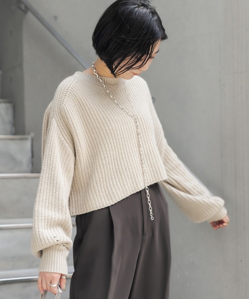 クロップドプルオーバー ニット セーター Capricieux Le Mage カプリシューレマージュ のファッション通販 Zozotown