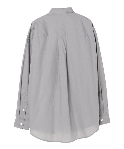 CRAFT STANDARD BOUTIQUE(クラフトスタンダードブティック)の「前身頃ニットパーツBIGシャツ*(シャツ/ブラウス・メンズ・グレー/ネイビー/オフホワイト・M/L)」の7枚目の写真