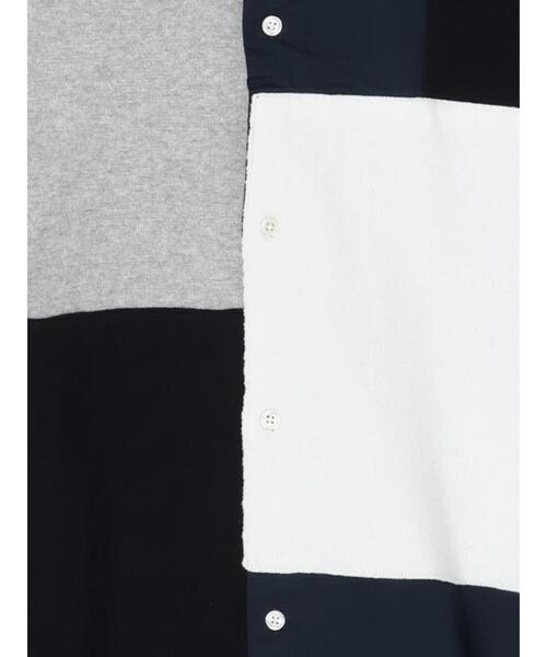 CRAFT STANDARD BOUTIQUE(クラフトスタンダードブティック)の「前身頃ニットパーツBIGシャツ*(シャツ/ブラウス・メンズ・グレー/ネイビー/オフホワイト・M/L)」の13枚目の写真