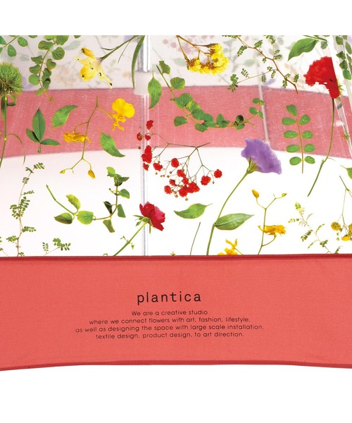 Wpc.(ダブリュピーシー)の「plantica×Wpc. フラワーアンブレラプラスティック(ビニール傘)(長傘・レディース・レッド/オフホワイト/ブラウン/グリーン・FREE)」の8枚目の写真