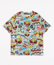 HYSTERIC MINI（ヒステリックミニ）の「DOODLEPOP総柄半袖Tシャツ（Tシャツ/カットソー・キッズ）」