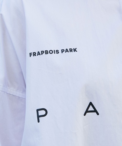 FRAPBOIS（フラボア）の「PARKシャツ ワンピース（ワンピース・レディース・ホワイト/ブラック・1/2）」の9枚目の写真