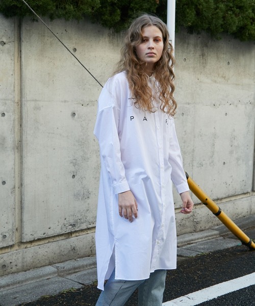 FRAPBOIS（フラボア）の「PARKシャツ ワンピース（ワンピース・レディース・ホワイト/ブラック・1/2）」の13枚目の写真