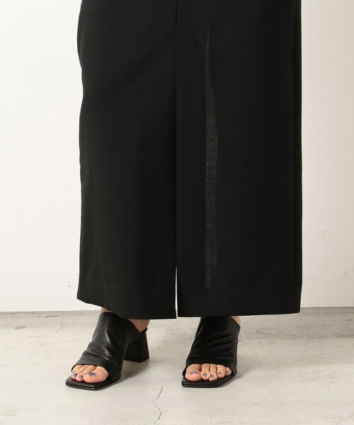 TOMORROWLAND （トゥモローランド）の「EDITION F レザー ヒールサンダル（サンダル・レディース・ブラック/ライトベージュ・36/37/38）」の10枚目の写真