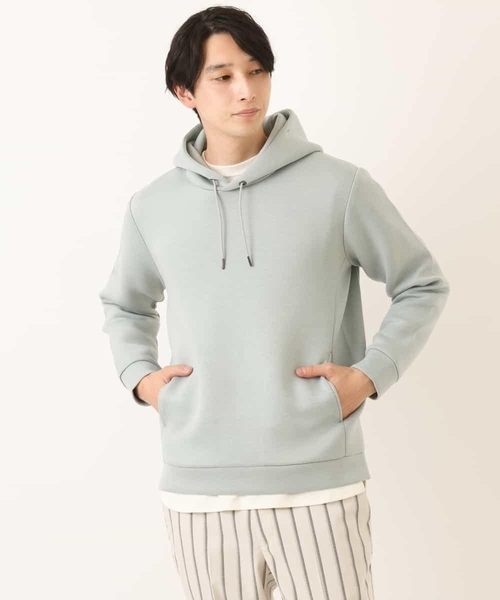 a.v.v（アーヴェヴェ）の「ライトダンボールプルオーバーパーカー[WEB限定サイズ]（パーカー・メンズ・ピンク/クリーム/ライトブルー/アイボリー/ベージュ/ミント・44/46/48/50/52）」の4枚目の写真