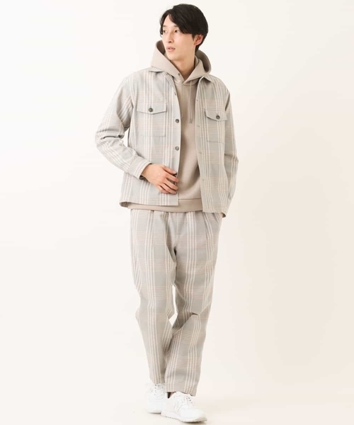 a.v.v（アーヴェヴェ）の「ライトダンボールプルオーバーパーカー[WEB限定サイズ]（パーカー・メンズ・ピンク/クリーム/ライトブルー/アイボリー/ベージュ/ミント・44/46/48/50/52）」の15枚目の写真