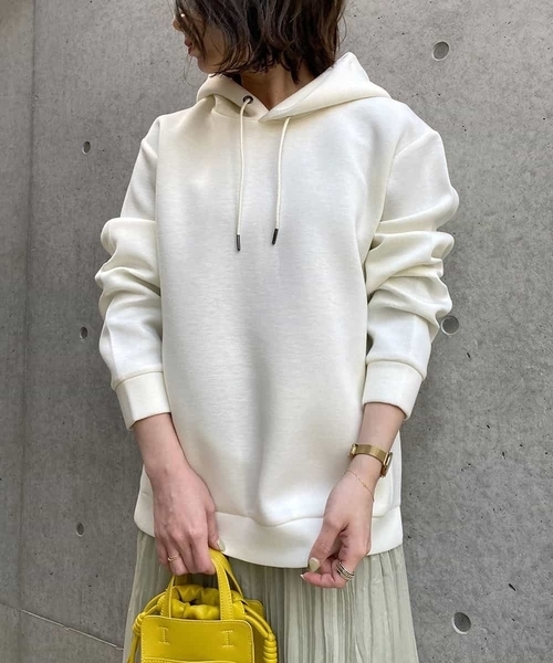 a.v.v（アーヴェヴェ）の「ライトダンボールプルオーバーパーカー[WEB限定サイズ]（パーカー・メンズ・ピンク/クリーム/ライトブルー/アイボリー/ベージュ/ミント・44/46/48/50/52）」の8枚目の写真