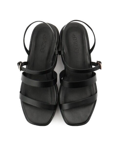 SOUP（スープ）の「◆コードプラットフォームサンダル（サンダル・レディース・サンドベージュ/ブラック・35/40/30）」の6枚目の写真