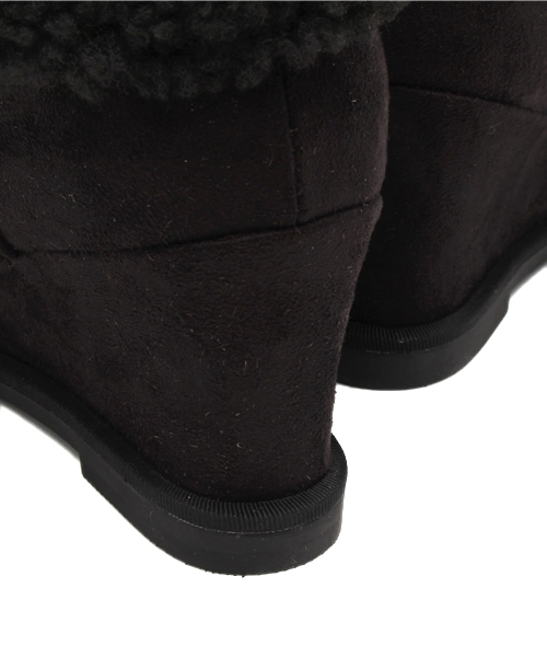 Heather(ヘザー)の「オリカエシボアウエッジ 553587(ブーツ・レディース・ブラック/ベージュ・MEDIUM/LARGE)」の9枚目の写真