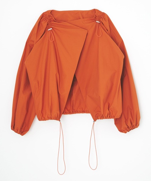 HeRIN.CYE（ヘリンドットサイ）の「ドロストブルゾン（ブルゾン・レディース・ホワイト/オレンジ/カーキ・FREE）」の12枚目の写真