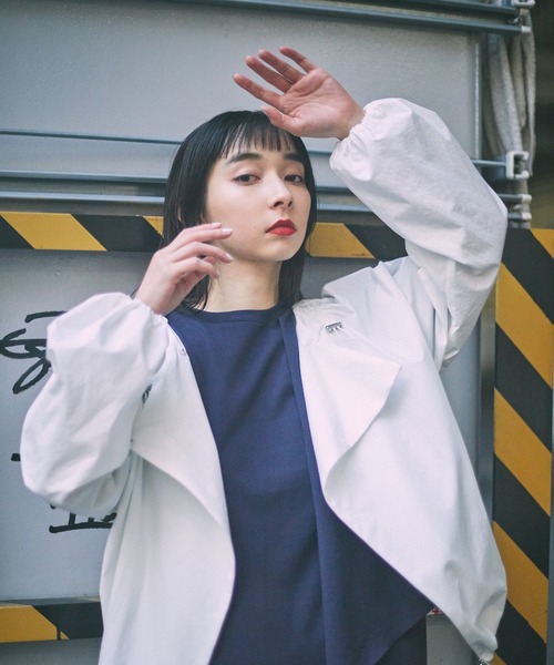 HeRIN.CYE（ヘリンドットサイ）の「ドロストブルゾン（ブルゾン・レディース・ホワイト/オレンジ/カーキ・FREE）」の5枚目の写真