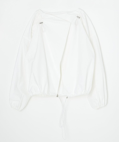 HeRIN.CYE（ヘリンドットサイ）の「ドロストブルゾン（ブルゾン・レディース・ホワイト/オレンジ/カーキ・FREE）」の10枚目の写真