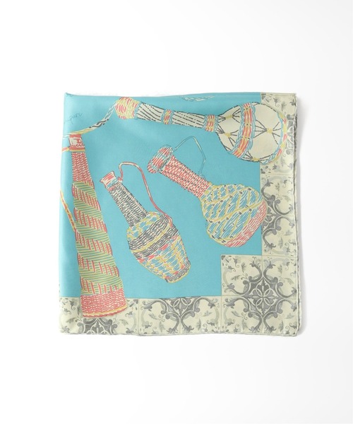 新品スピックアンドスパンmanipuriマニプリ シルクスカーフ65×65 新品スピックアンドスパンmanipuriマニプリ シルクスカーフ65×65