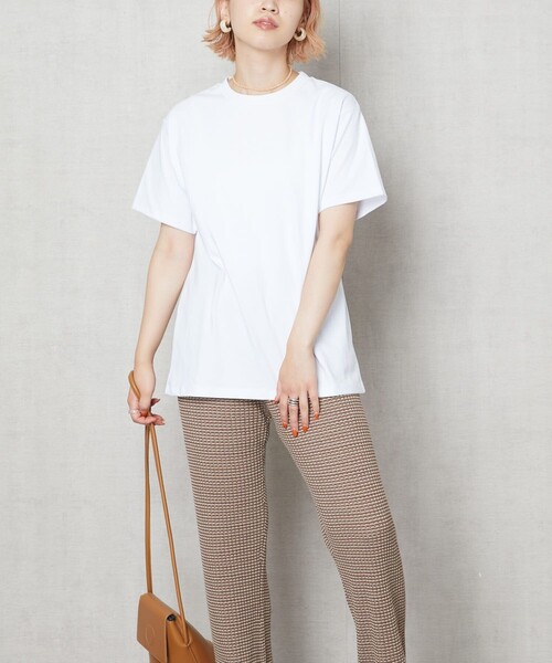 FREAK'S STORE（フリークスストア）の「▽【WEB限定】STORATECH/ストラテック　〈高機能素材〉2枚組Tシャツセット（Tシャツ/カットソー・レディース・ホワイト/ブラック/ベージュ/その他・SMALL/MEDIUM/LARGE）」の9枚目の写真