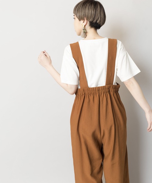 OSMOSIS（オズモーシス）の「サロペット&TシャツSET（サロペット/オーバーオール・レディース・ブラック/ブラウン/ライトカーキ・ONE SIZE）」の17枚目の写真