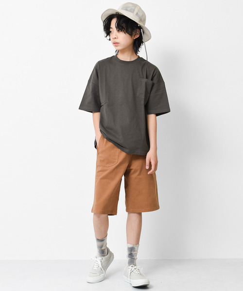 RAT EFFECT(ラットエフェクト)の「グラデーションロゴプリントビッグTシャツ(Tシャツ/カットソー・キッズ・チャコールグレー/ブラック/パープル/ライトグレー/ベージュ・160/140/120/150/130)」の10枚目の写真