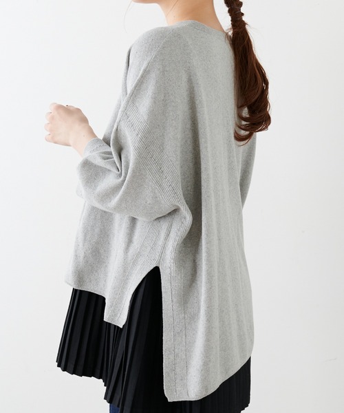 PUAL CE CIN(ピュアルセシン)の「プレーティングカーディガン(カーディガン/ボレロ・レディース・グレー/ベージュ・FREE)」の15枚目の写真